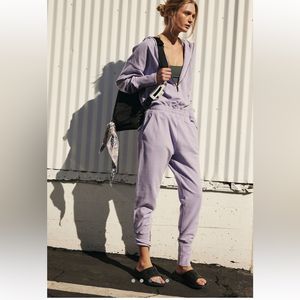 Free People training day jumpsuit Jumper Size Medium NWOT Baby Blue 🩵